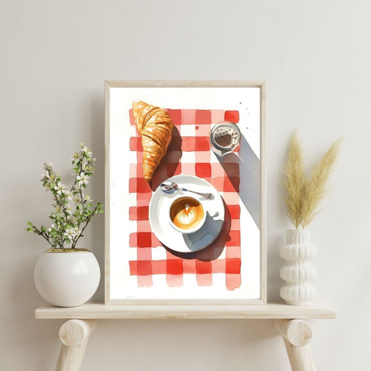 Croissant Picnic | Bar & Dining Room Posters