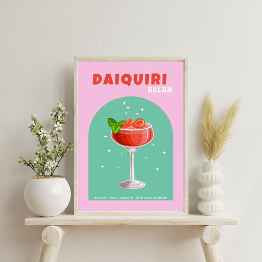 Daiquiri Dream Cocktail | Bar & Dining Room Posters