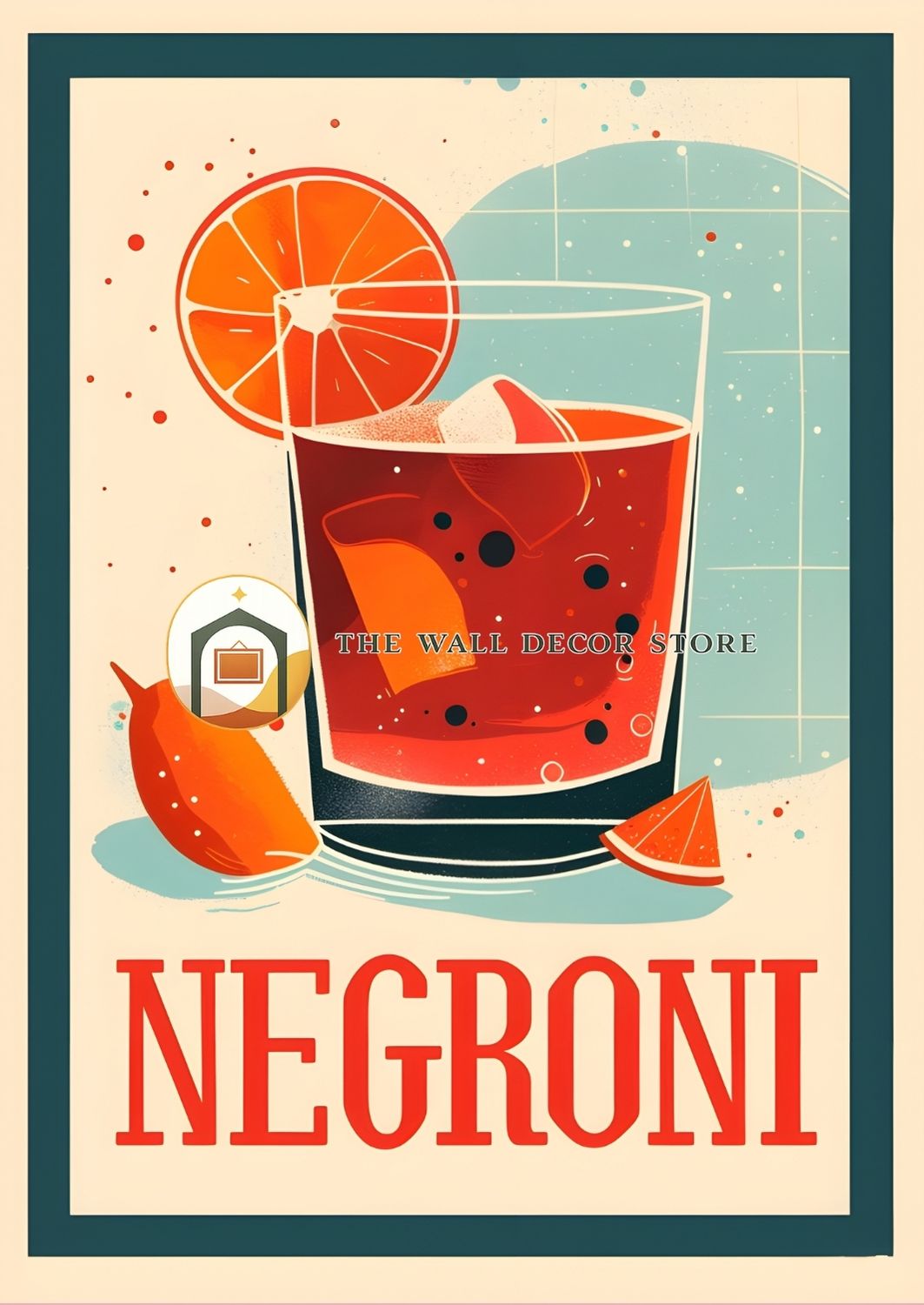 Negroni Cocktail | Bar & Dining Room Posters