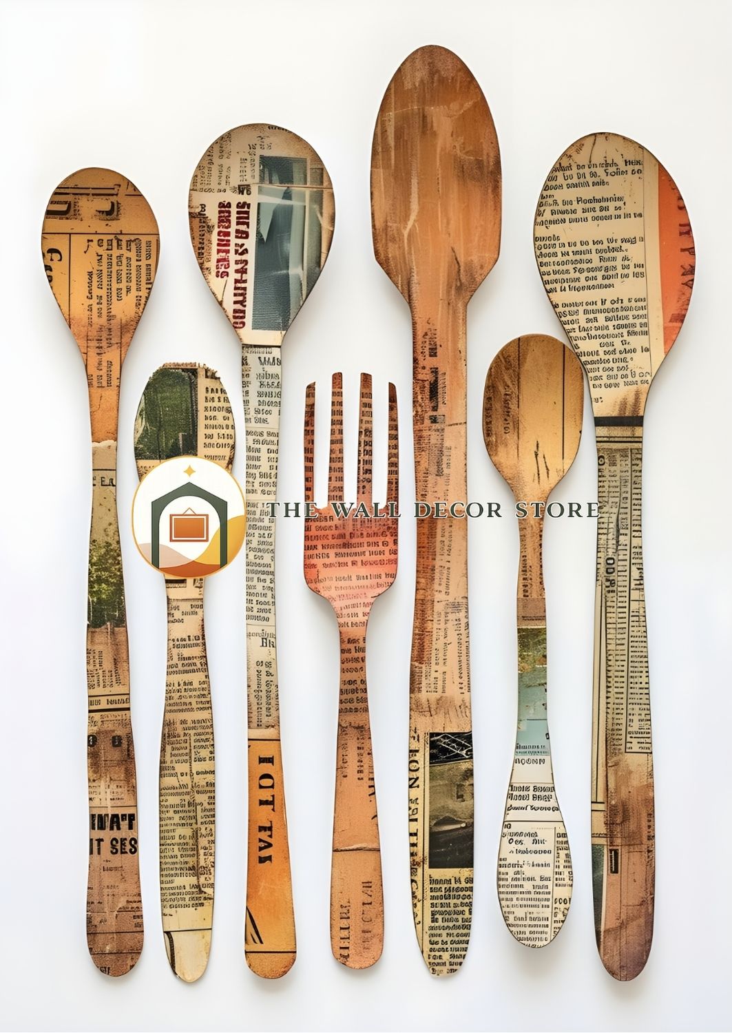 Rustic Kitchen Utensils | Bar & Dining Room Posters