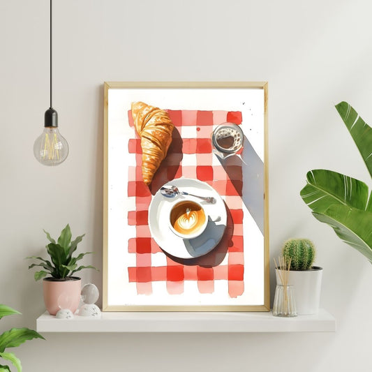 Croissant Picnic | Bar & Dining Room Posters