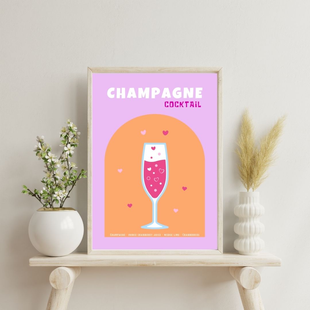 Champagne Cocktail | Bar & Dining Room Posters