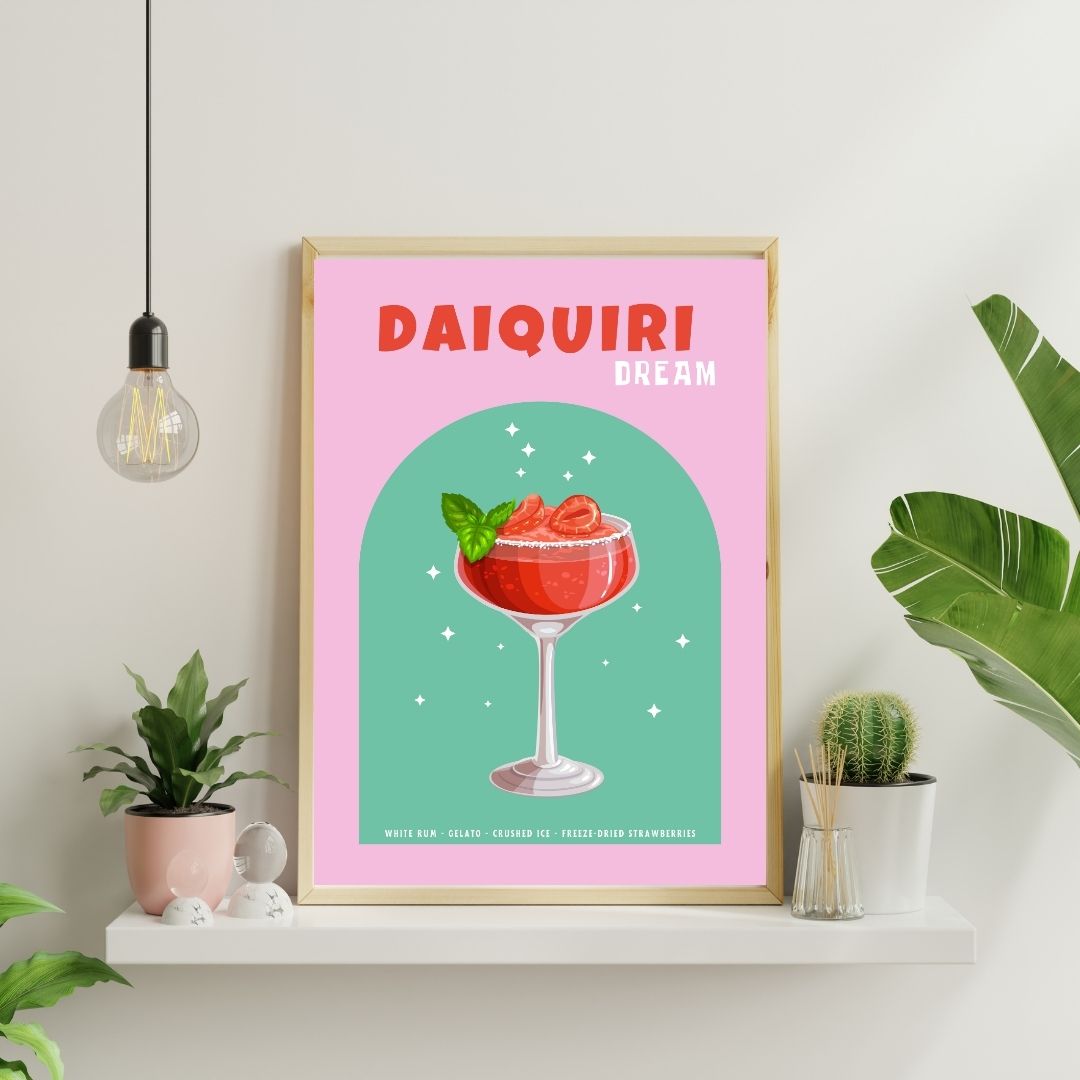 Daiquiri Dream Cocktail | Bar & Dining Room Posters