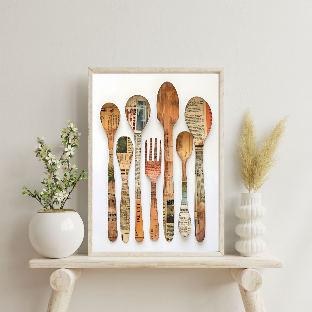 Rustic Kitchen Utensils | Bar & Dining Room Posters