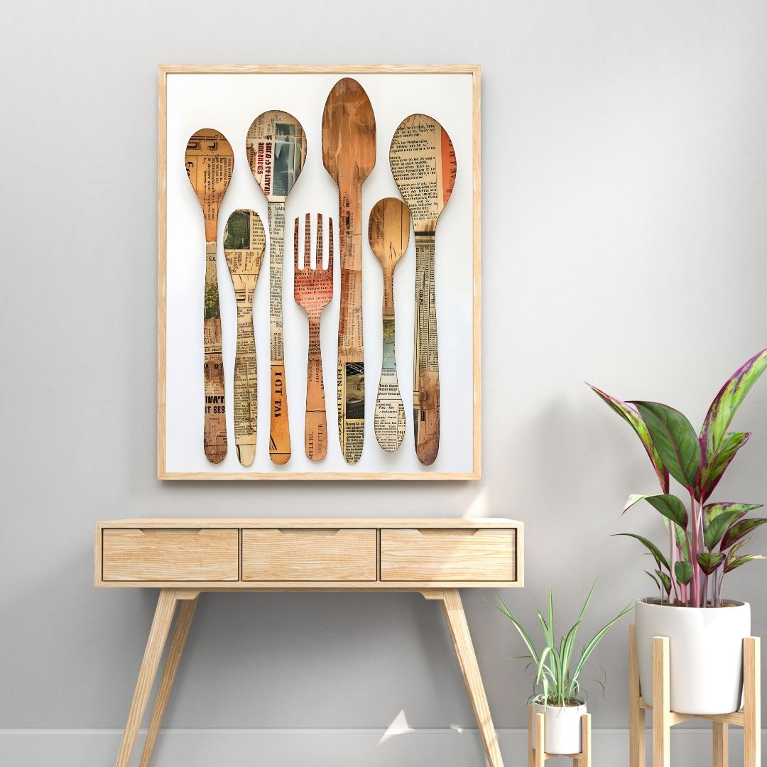 Rustic Kitchen Utensils | Bar & Dining Room Posters