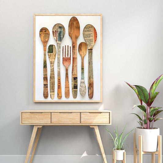 Rustic Kitchen Utensils | Bar & Dining Room Posters